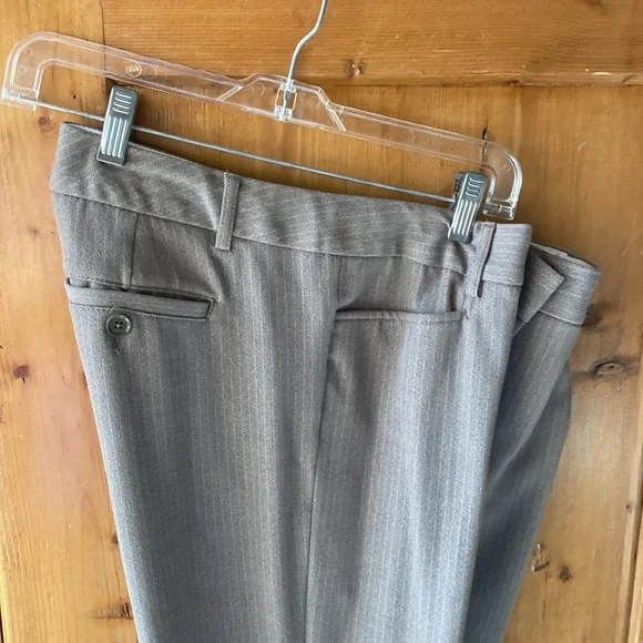 12L Express Columnist Trouser, taupe pinstripes - Picture 4 of 9